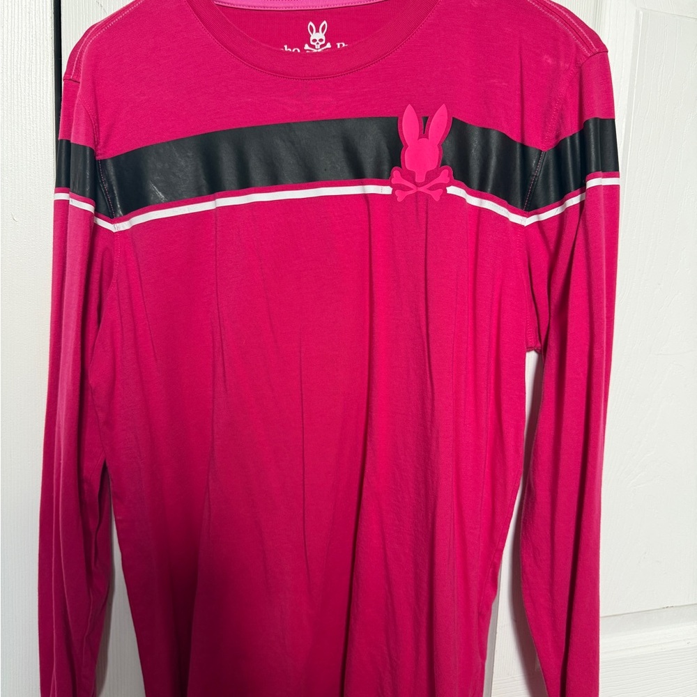 Psycho Bunny used Long sleve small pink